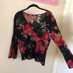 Vintage floral blouse🖤💐